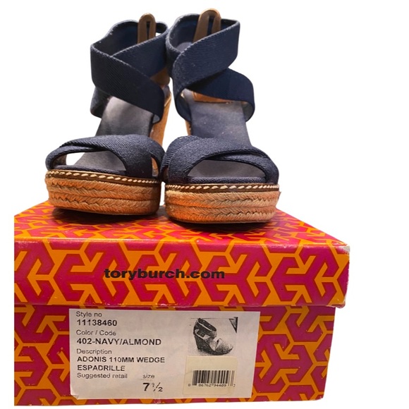 TORY BURCH Adonis Espadrille Wedge - Picture 7 of 16